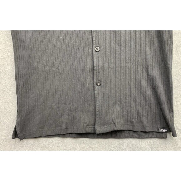 Men's Black Casual Button Down Shirt - Picture 9 of 13